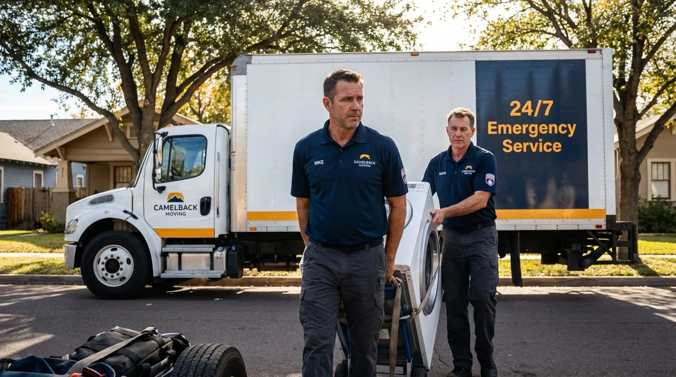 CamelBack Moving crew loading furniture in Elk City, OK